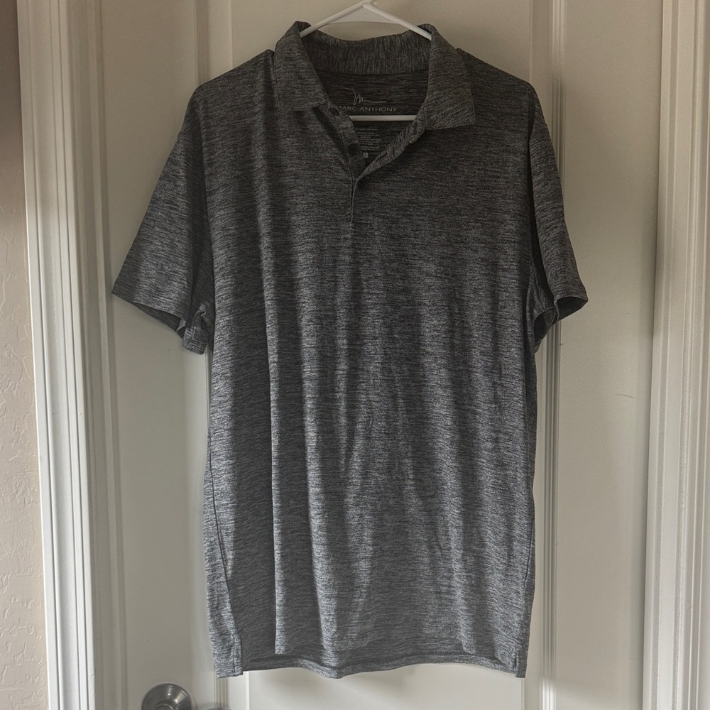Marc Anthony Charcoal Polo Shirt / A42 - Picture 1 of 4